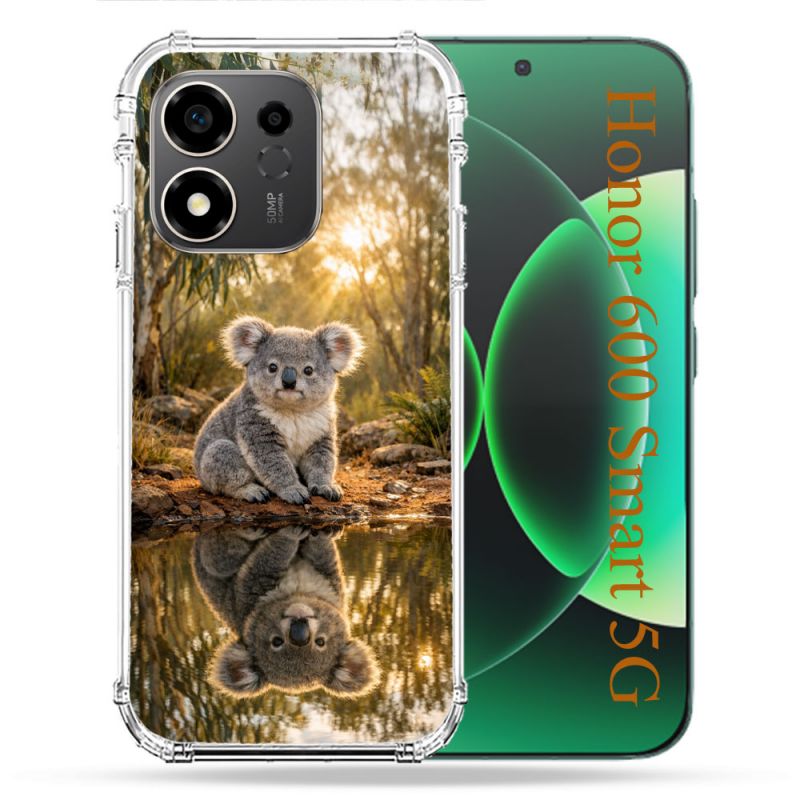 Coque Renforcée Pour Honor 600 Smart 5G Animal Koala Reflet
