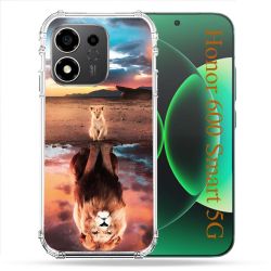 Coque Renforcée Pour Honor 600 Smart 5G Animal Lion Reflet