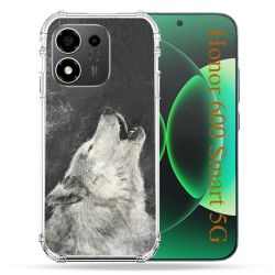 Coque Renforcée Pour Honor 600 Smart 5G Animal Loup Hurlement
