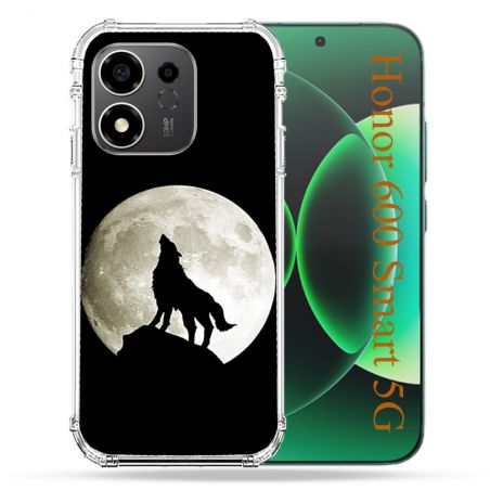 Coque Renforcée Pour Honor 600 Smart 5G Animal Loup Noir