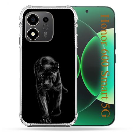 Coque Renforcée Pour Honor 600 Smart 5G Animal Panthère Noire