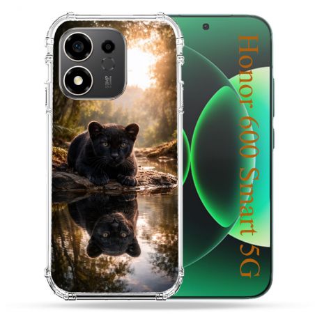 Coque Renforcée Pour Honor 600 Smart 5G Animal Panthère Reflet