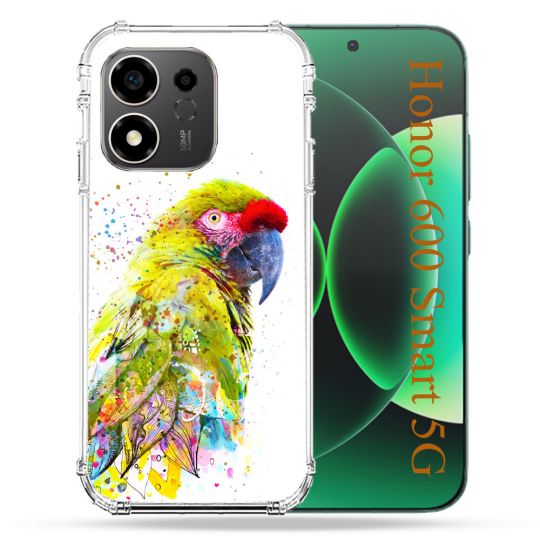 Coque Renforcée Pour Honor 600 Smart 5G Animal Perroquet Jaune