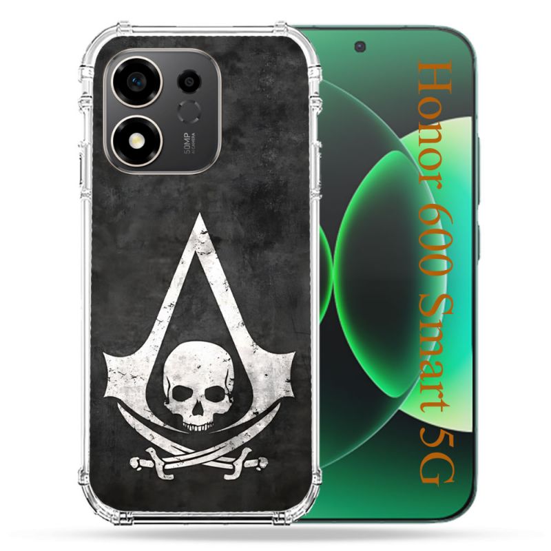 Coque Renforcée Pour Honor 600 Smart 5G Assassin Creed Tete Mort