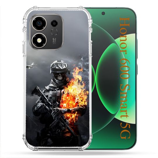 Coque Renforcée Pour Honor 600 Smart 5G Call Of Duty Squelette