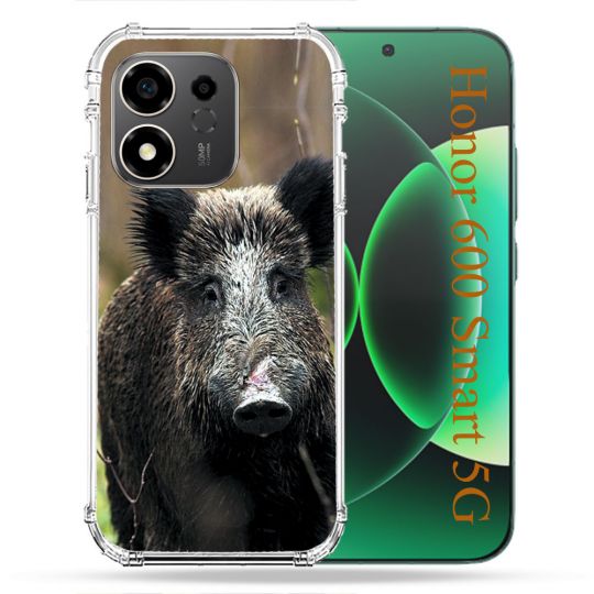 Coque Renforcée Pour Honor 600 Smart 5G Chasse Sanglier bois