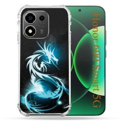Coque Renforcée Pour Honor 600 Smart 5G Fantastique Dragon Bleu