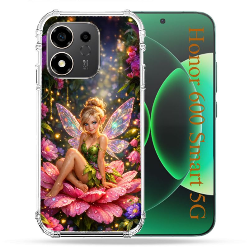 Coque Renforcée Pour Honor 600 Smart 5G Fantastique Fee Fleur