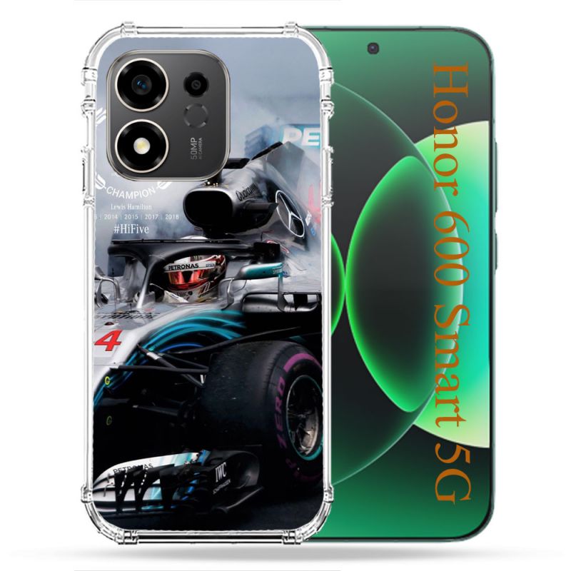 Coque Renforcée Pour Honor 600 Smart 5G Formule 1 F1 Mercedes Petronas