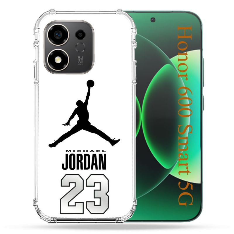Coque Renforcée Pour Honor 600 Smart 5G Jordan 23 Blanc