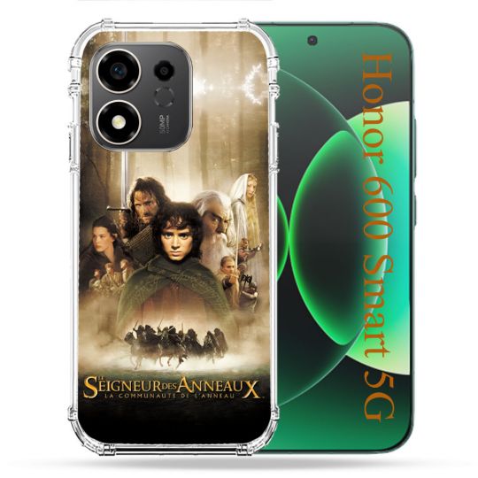 Coque Renforcée Pour Honor 600 Smart 5G Le seigneur Des Anneaux Affiche