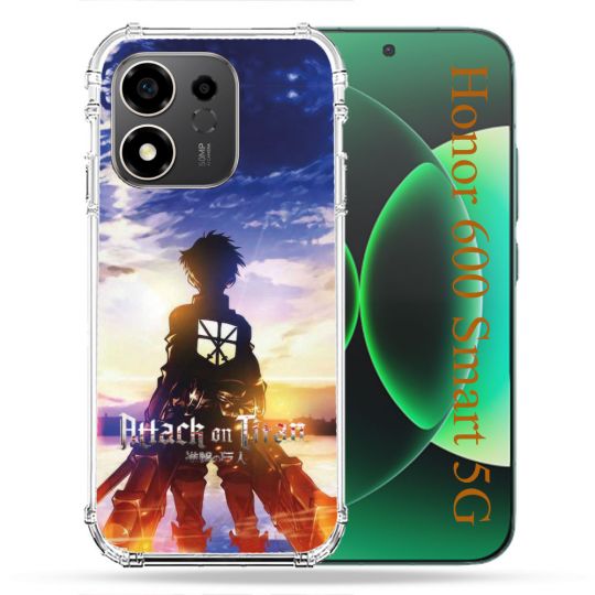 Coque Renforcée Pour Honor 600 Smart 5G Manga Attaque Titans Soleil
