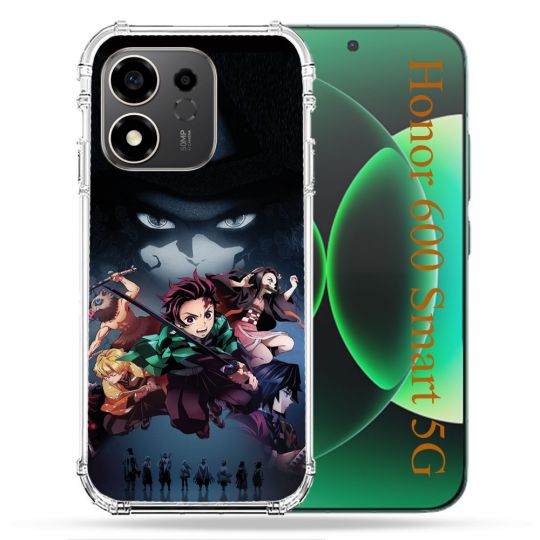 Coque Renforcée Pour Honor 600 Smart 5G Manga Demon Slayer Noir