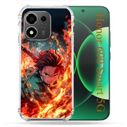 Coque Renforcée Pour Honor 600 Smart 5G Manga Demon Slayer Tanjiro Feu