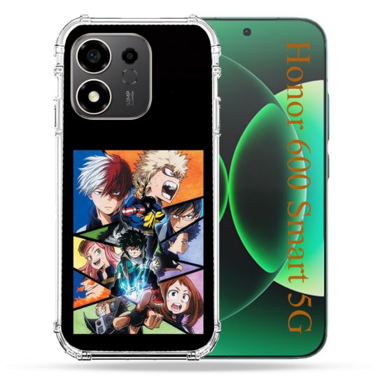 Coque Renforcée Pour Honor 600 Smart 5G Manga My Hero Academia Noir