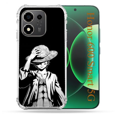 Coque Renforcée Pour Honor 600 Smart 5G Manga One Piece Luffy Noir