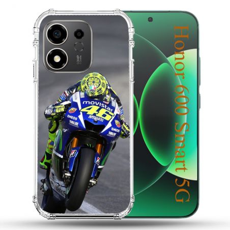 Coque Renforcée Pour Honor 600 Smart 5G Moto Course GP Wheeling 46