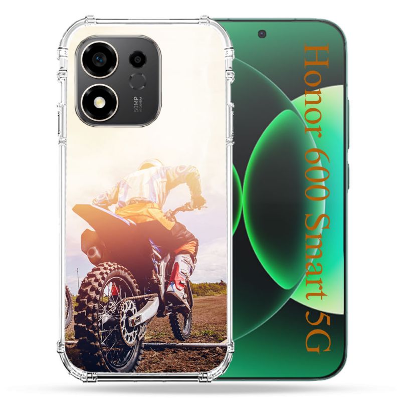 Coque Renforcée Pour Honor 600 Smart 5G Moto Cross Soleil