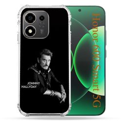 Coque Renforcée Pour Honor 600 Smart 5G Musique Johnny Hallyday Noir
