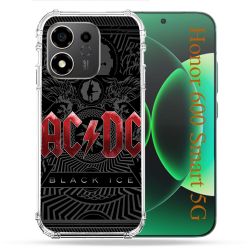 Coque Renforcée Pour Honor 600 Smart 5G Musique Rock ACDC Rouge