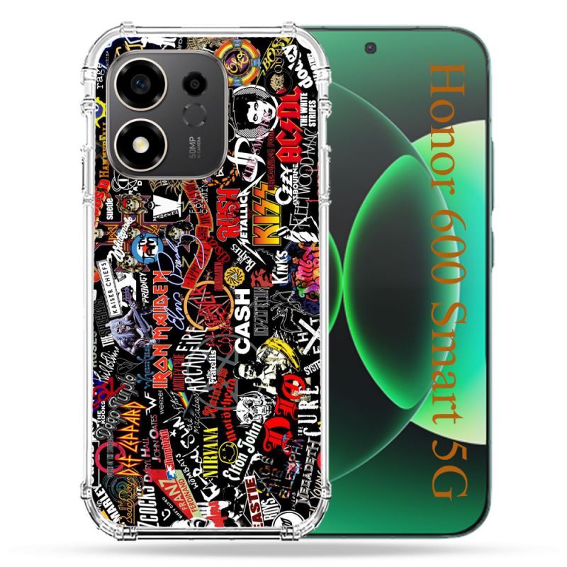 Coque Renforcée Pour Honor 600 Smart 5G Musique Rock Groupe