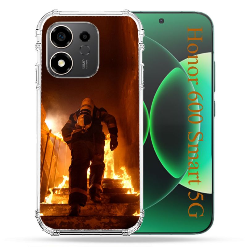 Coque Renforcée Pour Honor 600 Smart 5G Pompier Escalier