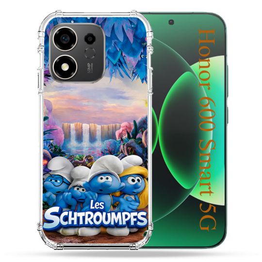Coque Renforcée Pour Honor 600 Smart 5G Schtroumpfs Forêt