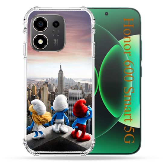 Coque Renforcée Pour Honor 600 Smart 5G Schtroumpfs New York