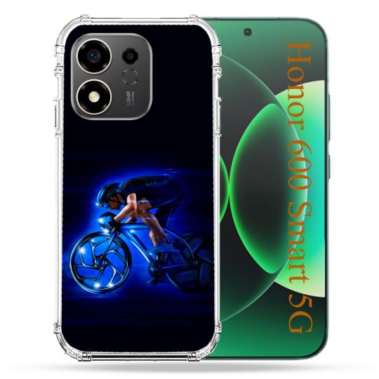 Coque Renforcée Pour Honor 600 Smart 5G Sport Cyclisme Bleu