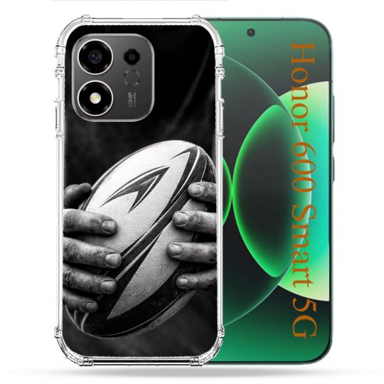 Coque Renforcée Pour Honor 600 Smart 5G Sport Rugby Ballon Moderne