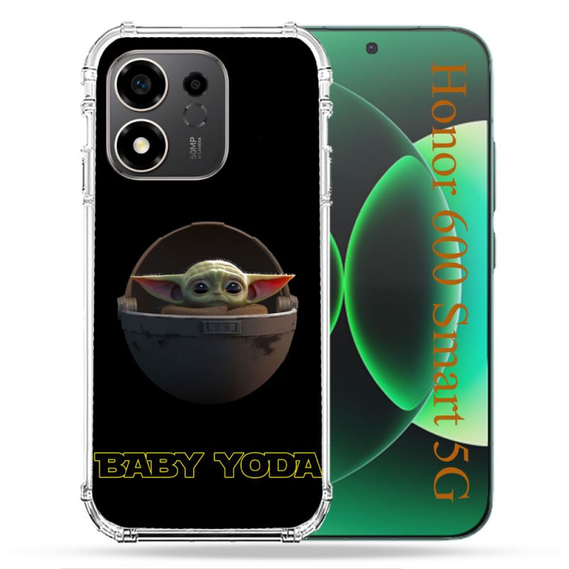 Coque Renforcée Pour Honor 600 Smart 5G Star Wars - Yoda bebe noir