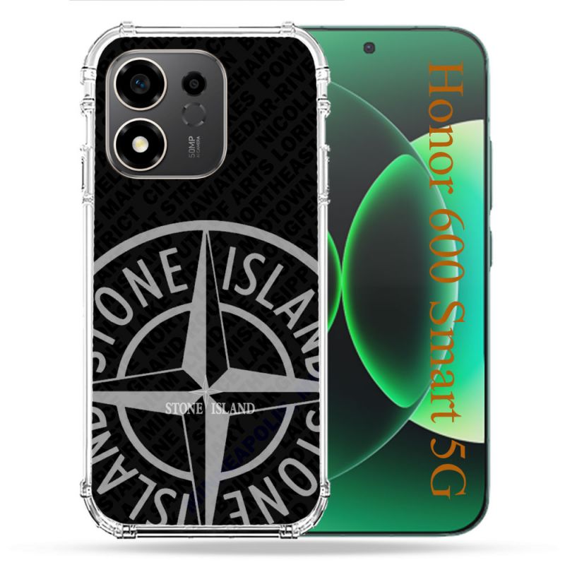 Coque Renforcée Pour Honor 600 Smart 5G Stone Island Gris