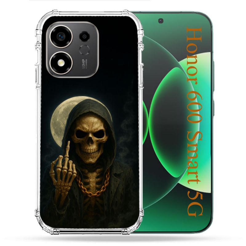 Coque Renforcée Pour Honor 600 Smart 5G Tete de Mort Doigt 2026