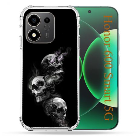 Coque Renforcée Pour Honor 600 Smart 5G Tete de Mort Triple