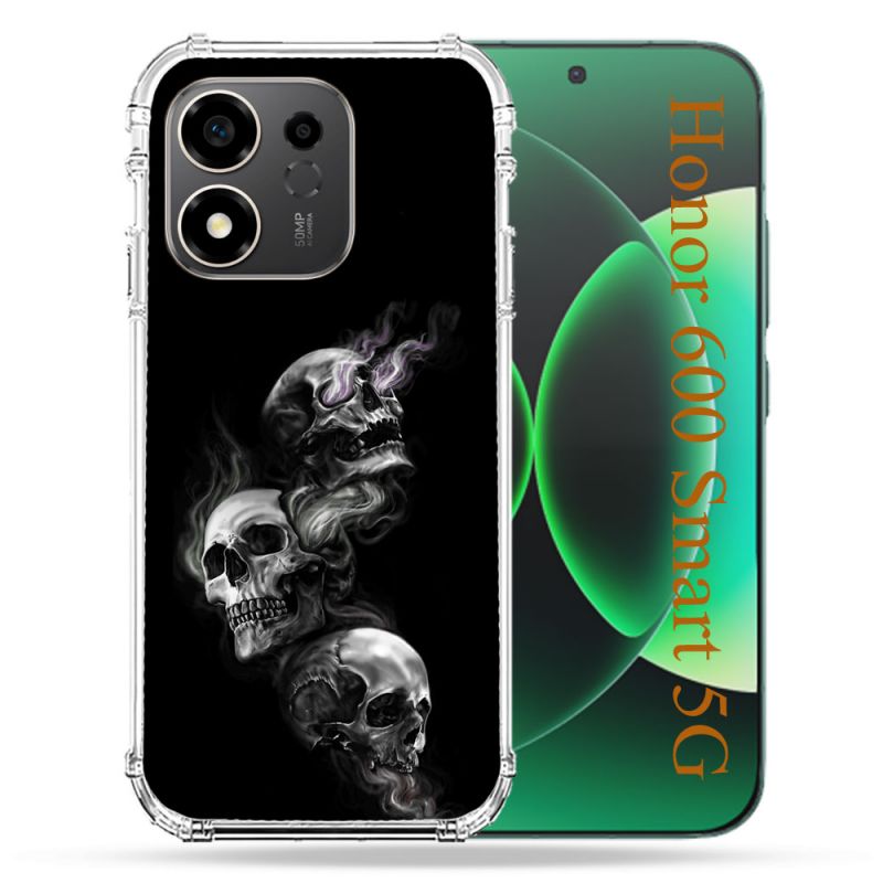 Coque Renforcée Pour Honor 600 Smart 5G Tete de Mort Triple