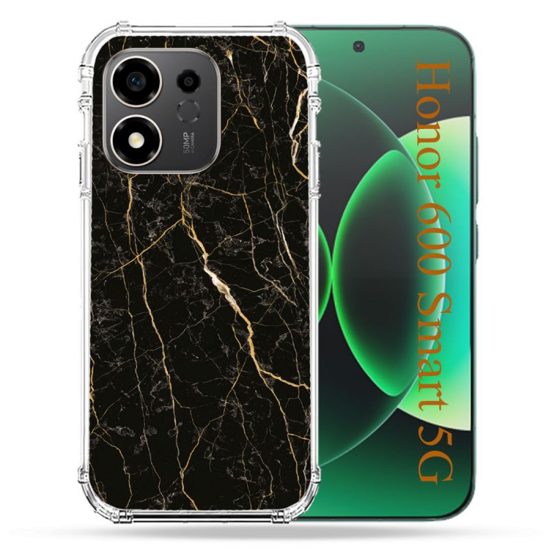 Coque Renforcée Pour Honor 600 Smart 5G Texture Marbre Noir