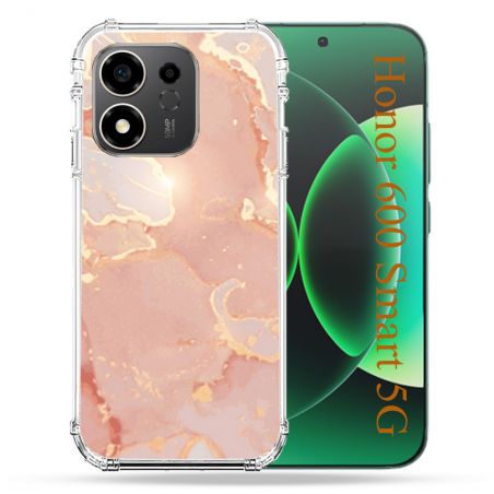 Coque Renforcée Pour Honor 600 Smart 5G Texture Marbre Rose