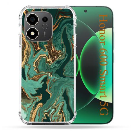 Coque Renforcée Pour Honor 600 Smart 5G Texture Marbre Vert