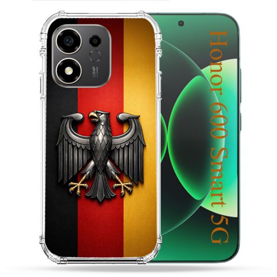 Coque Renforcée Pour Honor 600 Smart 5G Voyage Drapeau Allemagne