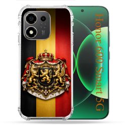 Coque Renforcée Pour Honor 600 Smart 5G Voyage Drapeau Belgique