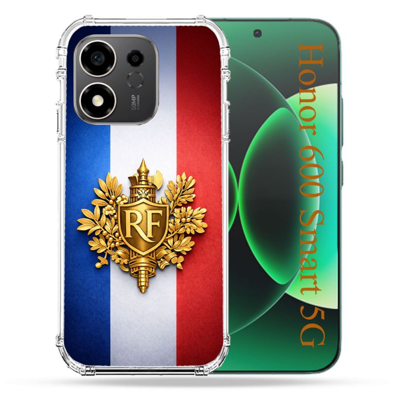 Coque Renforcée Pour Honor 600 Smart 5G Voyage Drapeau France
