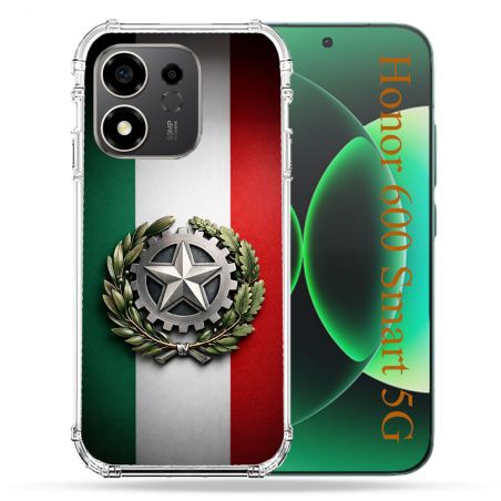 Coque Renforcée Pour Honor 600 Smart 5G Voyage Drapeau Italie