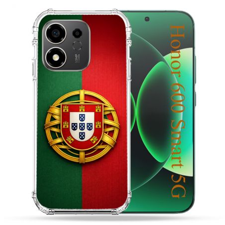 Coque Renforcée Pour Honor 600 Smart 5G Voyage Drapeau Portugal