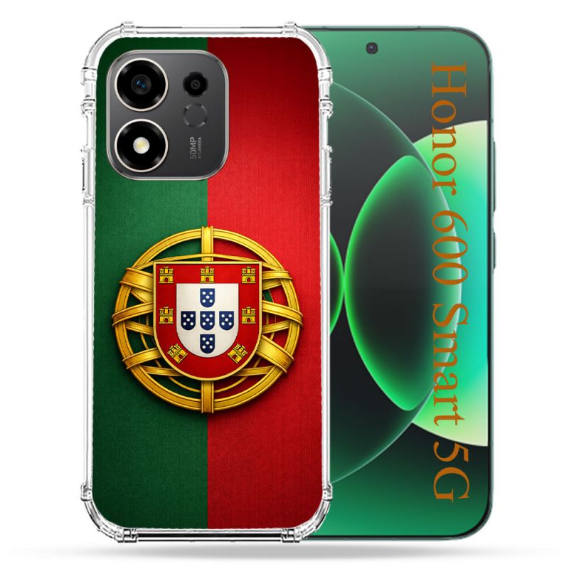 Coque Renforcée Pour Honor 600 Smart 5G Voyage Drapeau Portugal