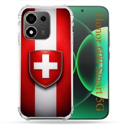 Coque Renforcée Pour Honor 600 Smart 5G Voyage Drapeau Suisse