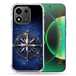Coque Renforcée Pour Honor 600 Smart 5G Voyage Rose des Vents Marine