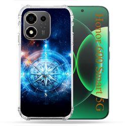 Coque Renforcée Pour Honor 600 Smart 5G Voyage Rose des Vents Stellaire