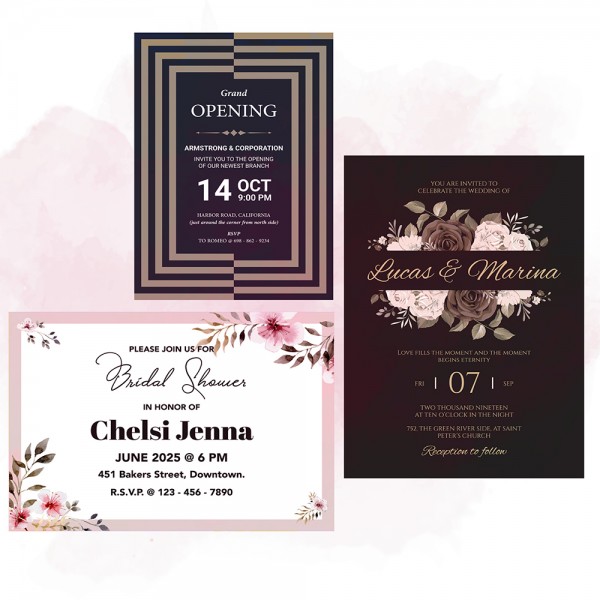 Carte invitation Personnalisée